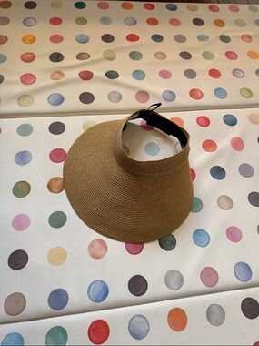 Packable Woven large brim Sun Visor